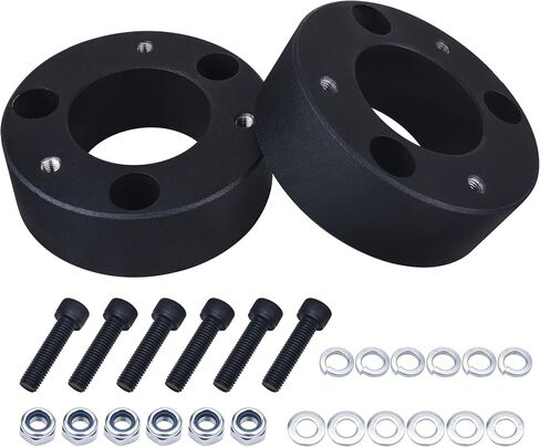 BDFHYK Front Leveling Kit for F150 2.5", 2.5in Front Strut Spacers Compatible with 2004-2021 F150 4WD/2WD, 6061 T6 Aluminum Billet Suspension Kit in Saudi Arabia