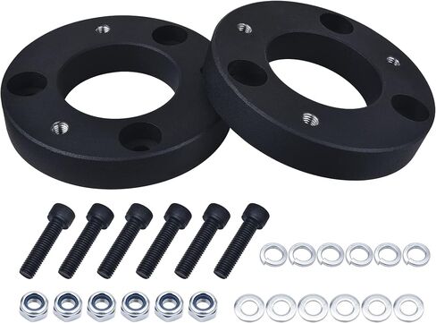 BDFHYK Front Leveling Kit for F150 2.5", 2.5in Front Strut Spacers Compatible with 2004-2021 F150 4WD/2WD, 6061 T6 Aluminum Billet Suspension Kit in Saudi Arabia