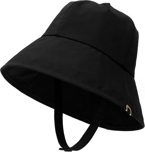 UNDERCONTROL Bio Washed Cotton Removable Button Neck Strap Deep Long Brim Unisex UV Sun Protection Bucket Hat Women Korea Cap in Saudi Arabia
