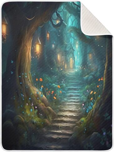 بطانية أطفال للأولاد والبنات - بطانيات للأطفال بالون الهواء الساخن بألوان مائية، بطانية ناعمة ومريحة للجنسين للأطفال للنوم الصوتي للأولاد والبنات، مقاس 30 × 40 بوصة in Kuwait