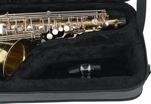 Gator Cases Lightweight Polyfoam Alto Saxophone Case wth Mouthpeice Storage; (GL-ALTOSAX-MPC) in Kuwait