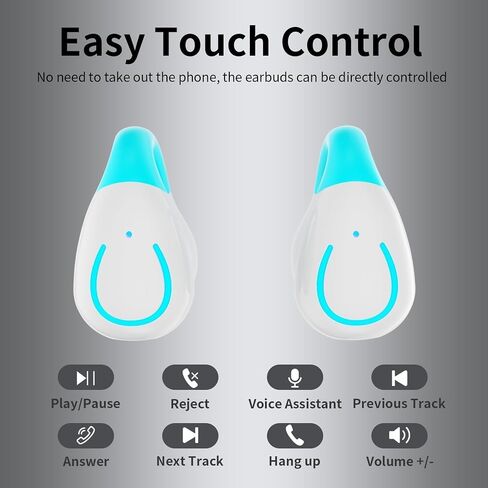 Bluetooth Headset Single Ear Business Earbuds,Wireless Bluetooth Headphones with Mic,Driving Headset with 800mAh Digital Display Charging Case,120 Hours Standby Time Earpiece,Fit for Call in Working in Saudi Arabia