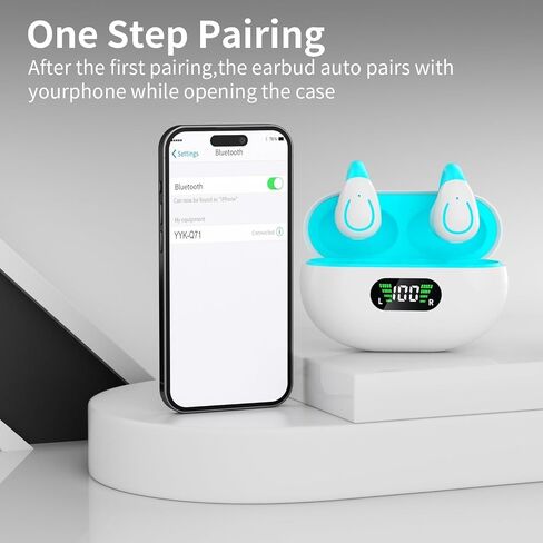 Bluetooth Headset Single Ear Business Earbuds,Wireless Bluetooth Headphones with Mic,Driving Headset with 800mAh Digital Display Charging Case,120 Hours Standby Time Earpiece,Fit for Call in Working in Saudi Arabia