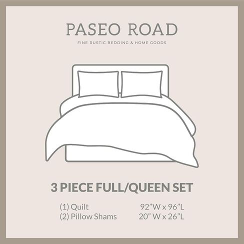Paseo Road by HiEnd Accents Home on The Range Western Bedding 3 Piece Quilt Set with Pillow Shams, King Size Buffalo Bison Geometric Print Aztec Bedding, Cotton Southwestern Rustic Bed Set in Saudi Arabia