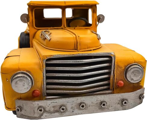 Berfutall-13'' Iron Classic Red Truck Pick-up Model Collectible Vehicle Decoration, Metal Truck Christmas Decor ，Unique Blend of Vintage, Rustic, Farmhouse Truck Decor for Table Top Decor. (H) in Kuwait