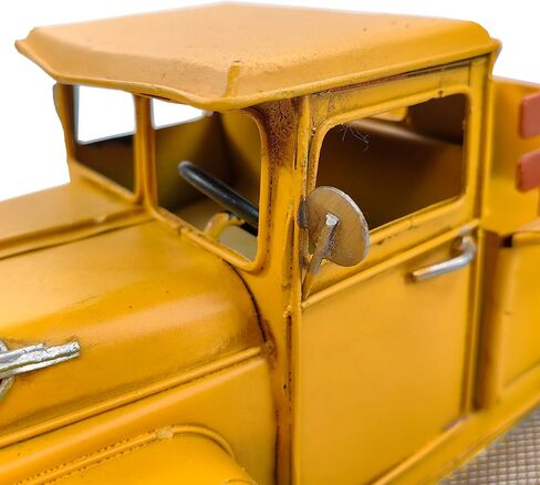 Berfutall-13'' Iron Classic Red Truck Pick-up Model Collectible Vehicle Decoration, Metal Truck Christmas Decor ，Unique Blend of Vintage, Rustic, Farmhouse Truck Decor for Table Top Decor. (H) in Kuwait