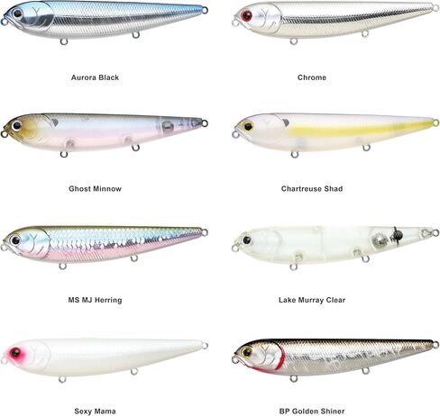LUCKY CRAFT Sammy 105, Freshwater Lake Bass Fishing Lure, Topwater, Smallmouth, Floating, Tournament Winning, Perfect Walking The Dog, Fishing Gear, Fishing Accessories, Fishing Tackle in Saudi Arabia