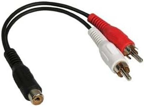 InstallerParts 6 Inch RCA Stereo Female to 2xRCA Male Splitter - Compatible with Most Audio Systems! in Saudi Arabia