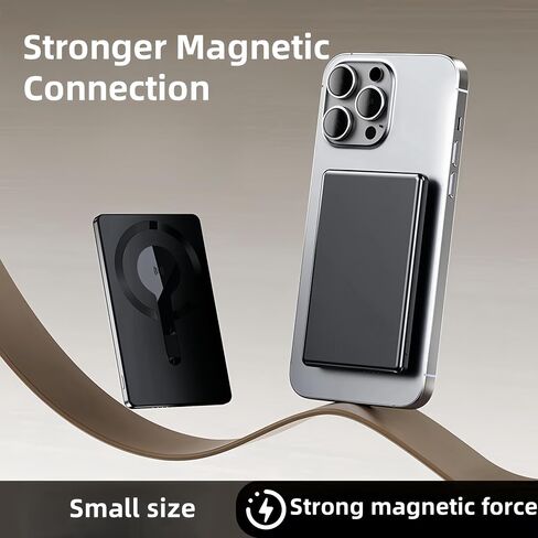 RCHL 0.3'' Ultra Slim for MagSafe Portable Charger, All Alloy 5,000mAh Magnetic Power Bank for iPhone, 20W PD Magnetic Battery Pack Fast Charging for iPhone 16/15/14/13/12,for Samsung in Saudi Arabia