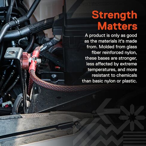Mods True 4pc كتلة توزيع الطاقة 3/8 "M10 Single Stud Terminal Bus Bar [12V - 48V DC] in Saudi Arabia