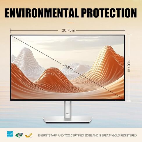 Dell UltraSharp U2424HE Monitor - 24 Inch, Full HD (1080p) 1920 x 1080 at 120 Hz, 16:9 IPS, Computer Monitor Screen with DisplayPort, Type-C, and USB-C Cables -1 Pack (New) in Saudi Arabia