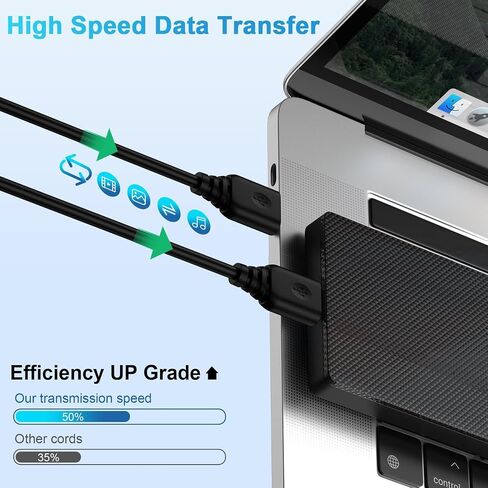 USB to USB Cable 6FT,High-Speed 3.0 Type A Male to Type A Male Cable Double End Data Transfer Cord for Computer PC Laptop Printer Scanner Hard Drive Enclosures DVD Player Monitor TV Laptop Cooler Hub in Kuwait