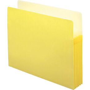 Smead Pocket, Letter, Straight, 5.75-Inch Expansion, Yellow, 10 per Box (73243)