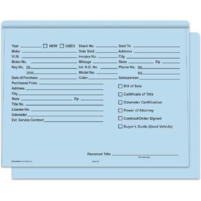Printed Heavy Duty Deal Jackets - Blue (100 Shrink Wrapped)