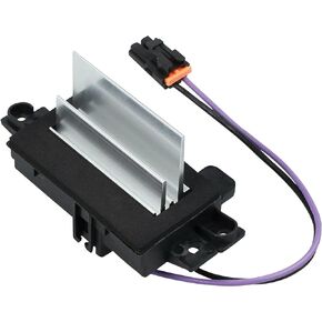 HVAC Control Module Blower Motor Resistor Compatible with Chevy Silverado, Trailblazer, Cadillac Escalade, GMC Envoy, Sierra, Buick Rainier Replaces 15-80567 89018778 4P1516