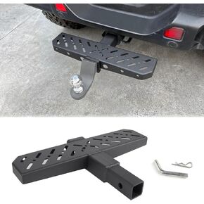 Hitch Step Anti Slip and Rust Towing Bumper Guard Hitch Steps for Cars SUV Trucks Pickups with Pin Fits 2 Inch Receivers 600lbs Maximum Load