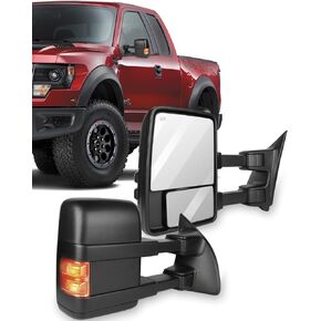 ECCPP Towing Mirrors Replacement fit for Ford for F250 for F350 for F450 for F550 Power Heated Signal Pair Mirrors 2008 2009 2010 2011 2012 2013 2014 2015 2016