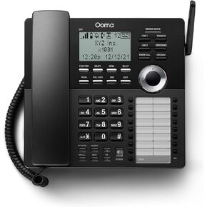 هاتف مكتب Ooma Office DP1-O - يتصل لاسلكيًا بمحطة Ooma Office الأساسية. يعمل مع خدمة الهاتف VoIP المستندة إلى السحابة من Ooma Office للشركات الصغيرة، باللون الأسود. in Kuwait