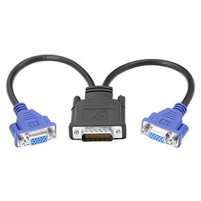 JDYYICZ DMS-59 to VGA Splitter for Dual Monitor Setups or as a VGA Adapter Y Cable Cord