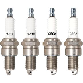 PK4 TORCH F6RTC 131-039 Spark Plug Replace for NGK BPR6ES Spark Plug,for Bosch WR6DC WR7DC Spark Plug,for Champion RN9YC RN10YC Spark Plug,for Denso W20EPR-U Spark Plug,for MTD 951-10292/751-10292,OEM