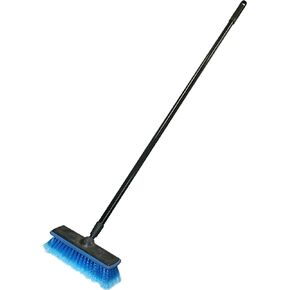 Carrand 93058 General Purpose Wash Brush with 48" Handle and 10" Brush Head, Black
