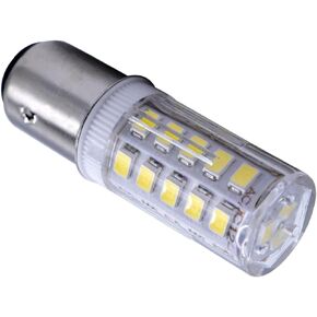 HQRP BAY15d Light Bulb Cool White 33LED SMD2835 Compatible with Aqua Signal Series 40, 41, 42,& 50 / Hella 2984 and Perko 200 Fixtures 10-30V DC Replacement