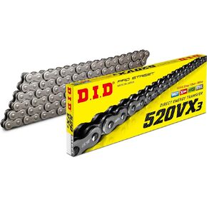 (520VX3GB-120) Gold 120 Link High Performance VX Series X-Ring Chain with Connecting Link