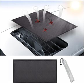 VARGTR Car Sunroof Sunshade,Sun Shade Magnetic Net,Car Roof Cover,Breathable Mesh Magnetic Sunroof Screen,UV Sun Protection for Baby Kids Breastfeeding When Parking on Trips(Large)