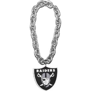 Aminco NFL Las Vegas Raiders Team Fan Chain, Silver