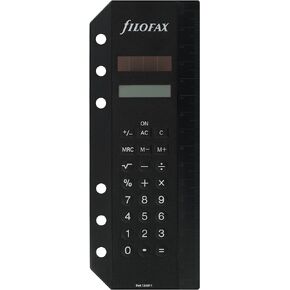 Filofax Personal/A5/Deskfax Calculator (B134011), Black Small