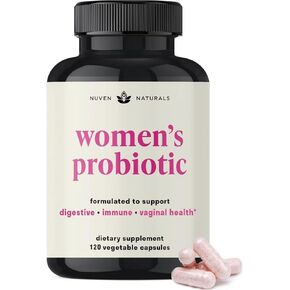 Womens Probiotic - 60 Day Supply - 12 Probiotic Strains, D Mannose, Cranberry for Digestive Health, Vaginal Health, & Immune Support - Prebiotics and Probiotics for Women