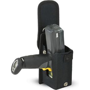 Barcode Scanner Holster (Medium) | Ballistic Nylon Carrying Case Pouch for Pistol-Grip Mobile Computers | Belt Clip, Belt Loop, Shoulder Strap | Fits Zebra Scanner MC3300/3200/3100/3000