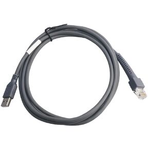 Barcode Scanner USB Cable LS2208/A LI2208 LS4278 STB4278 LI4278 USB to RJ45 Compatible for Motorola Symbol Zebra (2M / 6FT Flatted USB Port)