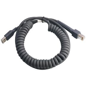 Barcode Scanner USB Cable LS2208/A LI2208 LS4278 STB4278 LI4278 USB to RJ45 Compatible for Motorola Symbol Zebra (2M / 6FT Flatted USB Port)