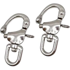 Swivel Eye Snap Shackle Quick Release Stainless Steel Anchor Chain Eye Shackle Swivel Snap Hook for Marine Architectural