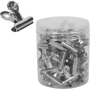50 Pack Metal Push Pins Clips Heavy Duty Clips with Pins for Cork Boards, Bulletin Boards and Cubicle Walls for Office School Home Decorative and No Holes for The Paper (Silver)
