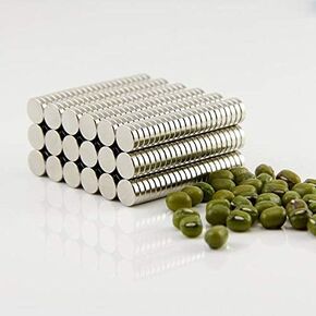 100Pieces Brushed Nickel Pawn Type Magnetic Push pin, Refrigerator Magnet, Office Magnet, Dry Erase Board Magnetic Needle, whiteboard Magnet, Round Stainless Steel Magnet, 6x1.5 mm (0.24 inch)