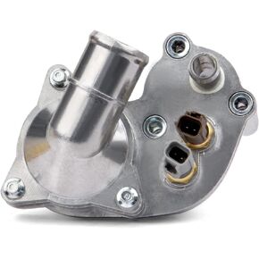 Aluminum Thermostat Housing Assembly Compatible with Ford Explorer 2001-2005 Ranger 2001-2011 Mazda B4000 2001-2008 Mercury Mountaineer 2001 OE# SK121093, 4L5E-8A586-AB