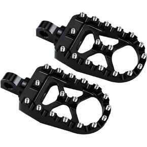Motorcycle MX Offroad Foot Pegs CNC 360° Roating Footpegs Fit For Harley Sportster Iron 883 Softail Street Glide Dyna Fatboy Black