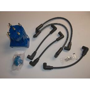 Tune Up Kit with Distributor Cap and Rotor and Spark Plug Wires Mercruiser 3.0L LX Replaces 811635Q2 816761Q14