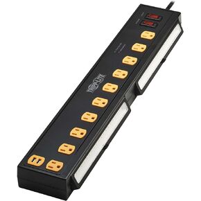 Eaton Tripp Lite TLP1010USB 10 Outlet Surge Protector Light Bar 2 USB Ports in Kuwait