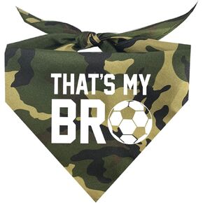 That's My Bro Soccer Dog Bandana (Black, OS 533)