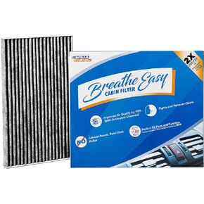 Spearhead Odor Defense Breathe Easy AC & Heater Cabin Filter | Fits 09-14 Cube, 11-17 Juke, 11-23 Leaf, 13-19 Sentra Like OEM | Up to 25% Longer Lasting w/Activated Carbon (BE-177)
