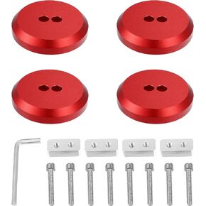 X AUTOHAUX 4 قطع من وسادات جاك الألومنيوم لسيارة شيفروليه كورفيت C5 C6 C7 C8 Z06 ZR1 1997-2021 وسادة رفع جاك محول وسادة نقطة رفع أسود in Kuwait