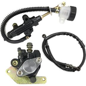 M MATI Rear Brake Caliper Master Cylinder Hose for Yamaha Banshee 350 YFZ350 1987-2006 Parking Brake Off 1UY-2580W-01-00 29L-25850-51-00 5FK-2583V-00-00
