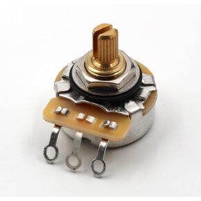 The Art of Tone, CTS 250k Pot for Guitars, Bass, Split Shaft, 450g, 10% Audio Taper Guitar Potentiometer, 250k Potentiometer replacement for Fender potentiometer