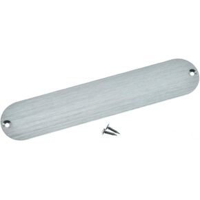 KAISH 32mm Metal Blank Control Plate No Hole Aluminum Anodized Tele Control Plate for FD Telecaster Silver