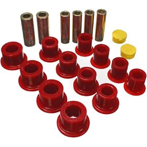 Energy Suspension 4.2148R Front Leaf Spring Bushing Set,silver