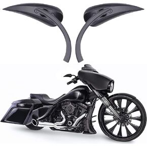 Universal Motorcycle Mirrors, M8 M10 Threaded Bolt Double Take Mirror Compatible With Sportster 883 Street bike Dirt bike Cruiser and chopper