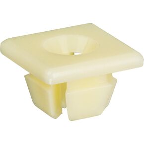 OAUTOO 50pcs Nylon License Plate Nut for GM 3907444, 15614745, 4755299, Screw Size 1/4" (#14), Fits into 13/32" Hole